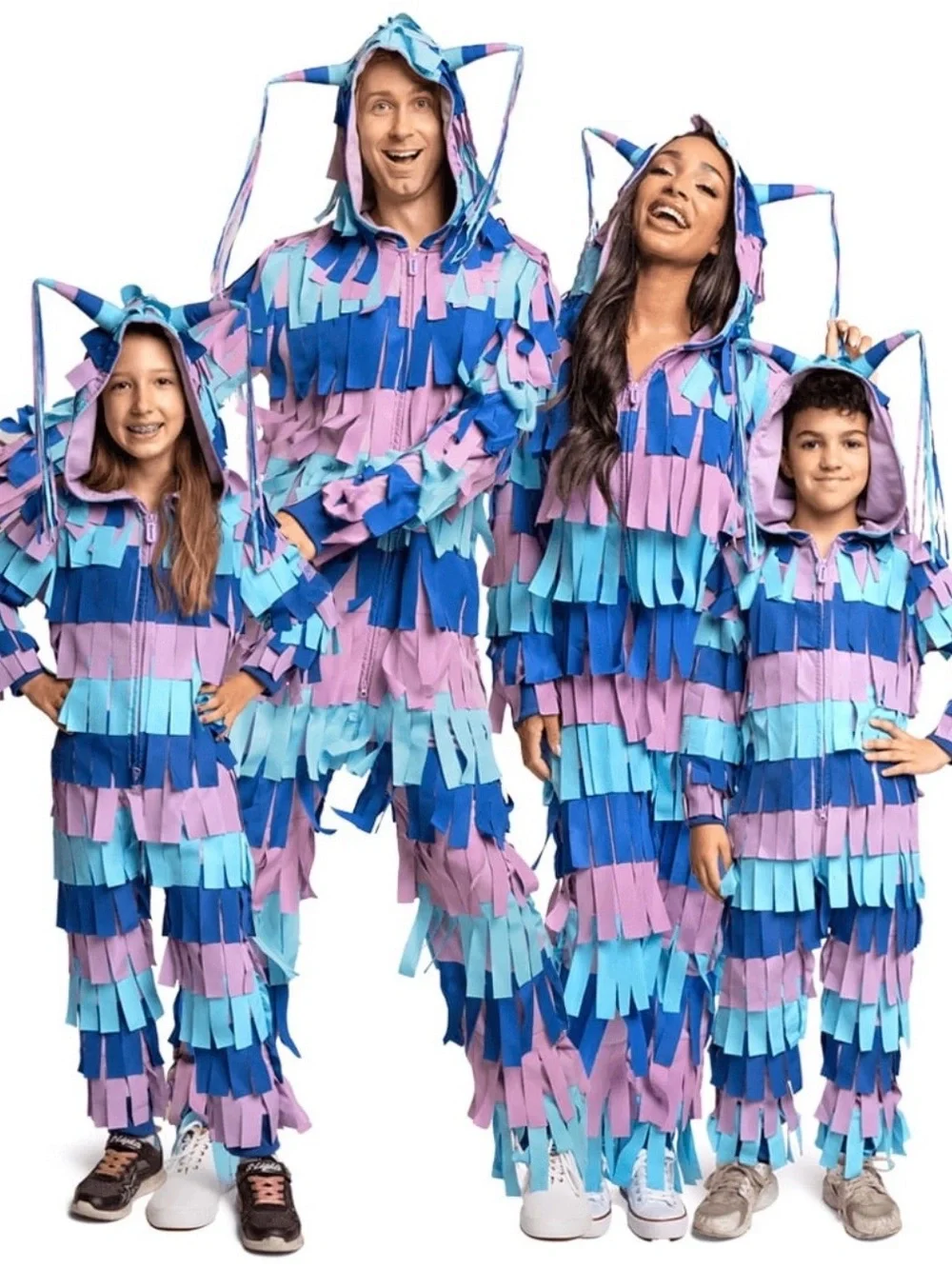 Unicorn Piñata Kids Large Halloween Costume Hooded Onesie